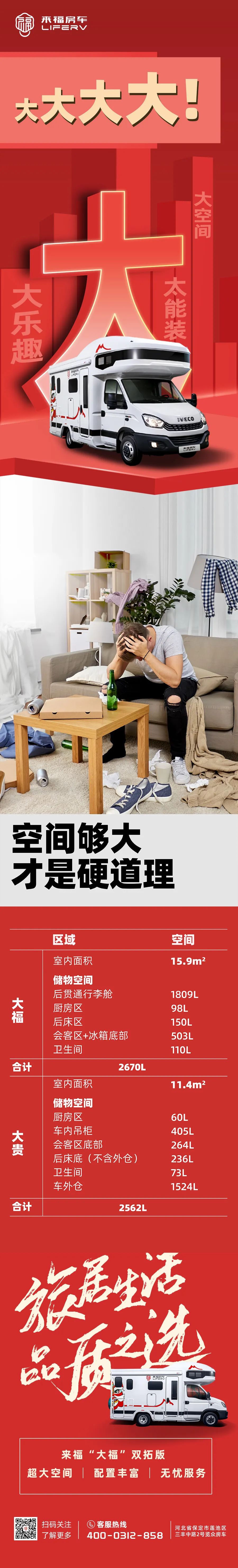 房車空間夠大才是硬道理！